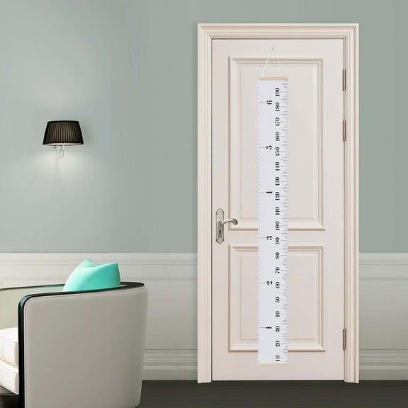 OUNONA 1Pc White Height Measuring Ruler for Wall, Kids Growth Tracker and Room Decor