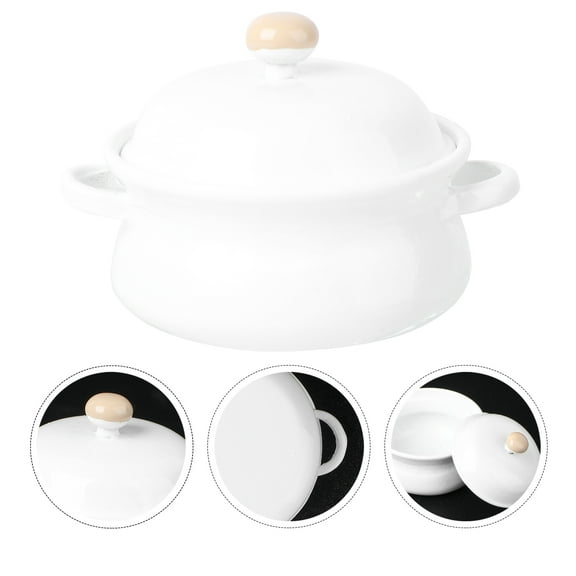OUNONA Mini Stockpot Model for Decoration Alloy 1/12 Scale Stylish and Exquisite
