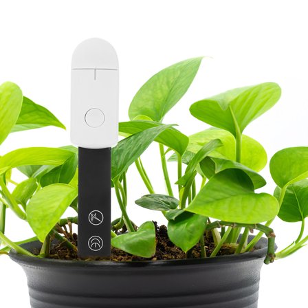 OUNONA Soil Moisture Meter White - Easy to Use Water Detector for Garden, Farm, Plants, Lawn, Soil Testing