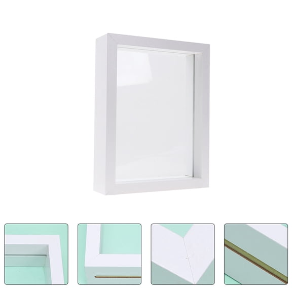 OUNONA 1Pc Pressed Specimen Display Frame Glass and Mdf for Picture and Flower Decoration