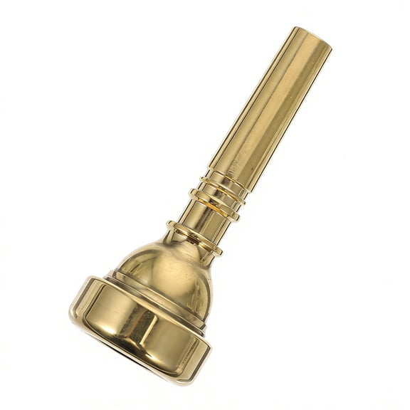 OUNONA 1Pc Professional Golden Trumpet Mouthpiece Replacement for Brass Instruments