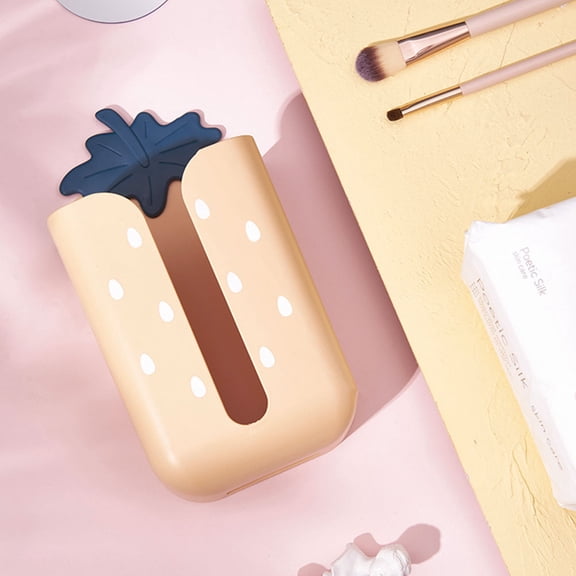 OUNONA Bathroom Wall Mounted Tissue Box Napkin Box ABS Yellow 1Pc