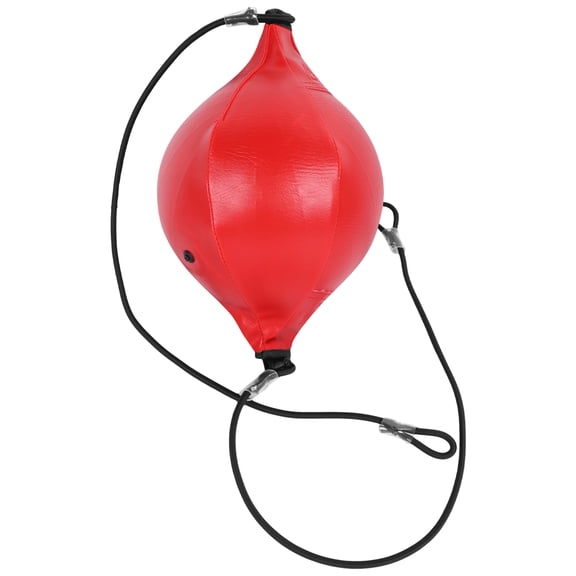OUNONA 1Pc Red Pear Shape Boxing Bag with Reinforced PU for Workout Agility and Punching Training