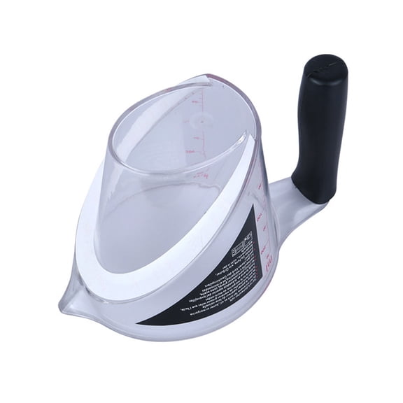 OUNONA Plastic Measuring Cup with Handle for Accurate Liquid Measuring and Mixing, 1 Piece