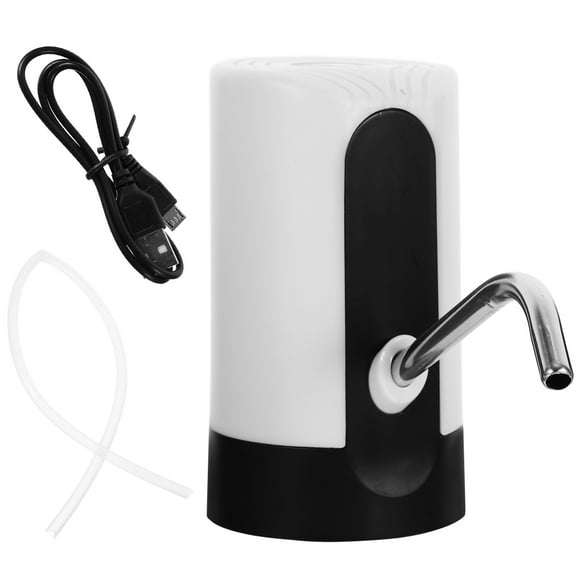 OUNONA 1Pc USB Rechargeable Water Dispenser White Automatic Pump for Household Bottles