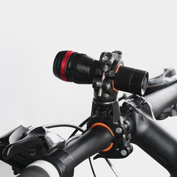 OUNONA Universal Orange Flashlight Bracket Hands Free Stable Mount for 1 Pc