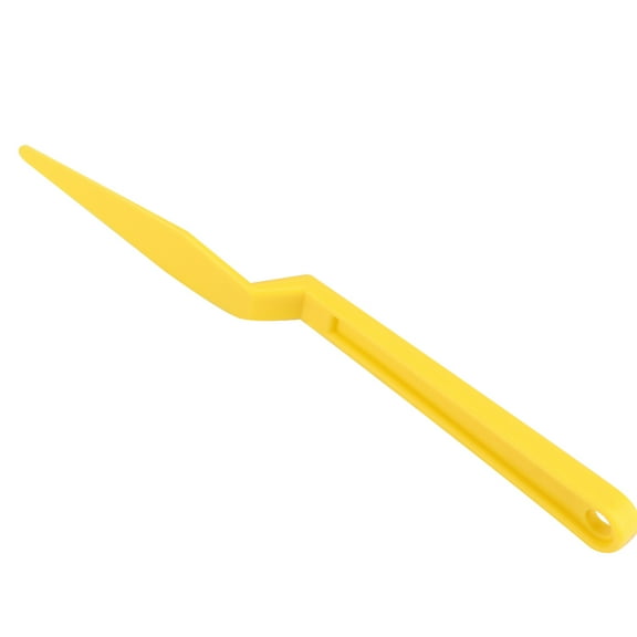 OUNONA 1Pc Yellow Plastic Scraper Squeegee Cutter Car Wrap Film Tool for Auto Window Tint and Wrapping