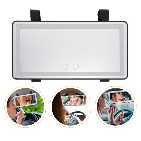 OUNONA Automotive Sun Visor Mirror for Cars, 1 Piece Rectangular Makeup Mirror with Clear Reflection
