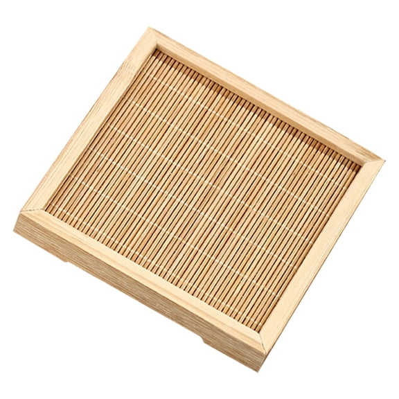 WEAVILUX Bamboo Wooden Coasters Rustic Heat-Insulated Non-Slip for Home Use