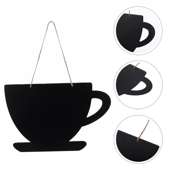OUNONA 1Pcs Hanging Wooden Sign Small Chalkboards Graffiti Painting Window Decor