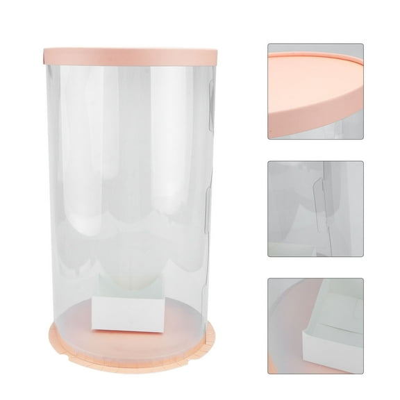 OUNONA 1Pcs Clear Flower Box Valentines Day Packaging Stylish And Fashionable For Women