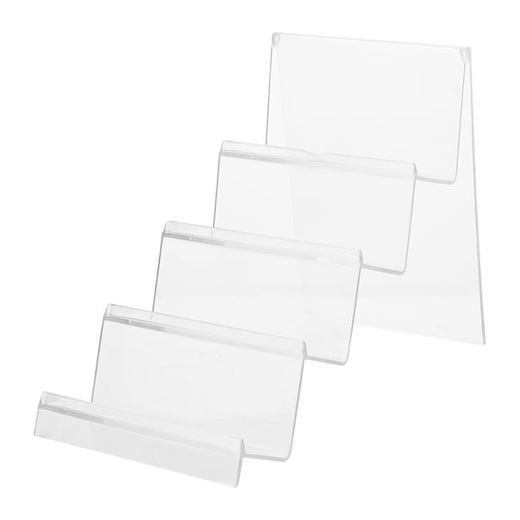 OUNONA Clear Multi-Layer Display Rack for Retail Shops, Transparent Storage Organizer Stand for Product Presentation