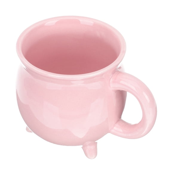 OUNONA Artistic Coffee Drinking Cup Pink Ceramic for Party and Home Use