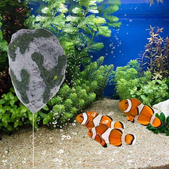 OUNONA 1Pcs Fish Tank Float Floating Rock Green Resin Aquarium Decor for Underwater Scenery