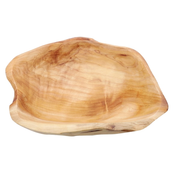 OUNONA Decorative Wood Fruit Bowl - Ideal for Birthdays, Weddings, Parties 1Pc