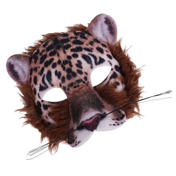 OUNONA 1 Piece Furry Animal Half Face , Multicolor PVC Fabric Costume Prop Accessory for Adults, Cosplay Party
