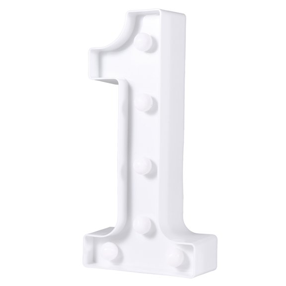 Tineasur Led Number Light Sign White PVC 1Pcs For Night