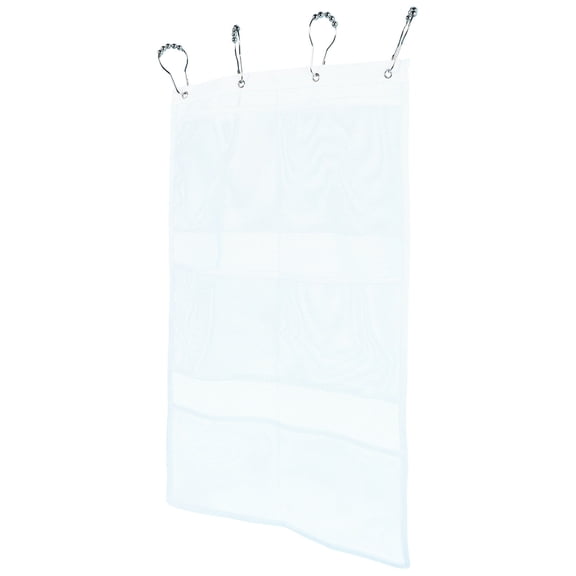 OUNONA 1Pcs Hanging Mesh Shower Organizer White Lightweight for Travelers