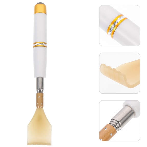OUNONA Extendable White Back Scratcher for Men with Durable Rustproof Handle