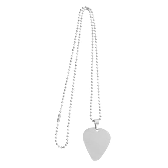 OUNONA Stainless Steel Pick Holder Necklace for Men and Women, Music Accessory for Casual and Daily Wear