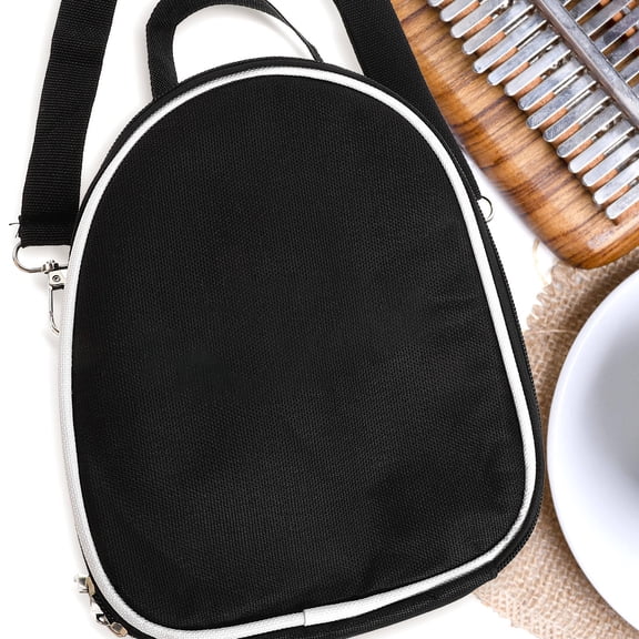 OUNONA storage case Kalimba Shoulder Bag Black 1Pack