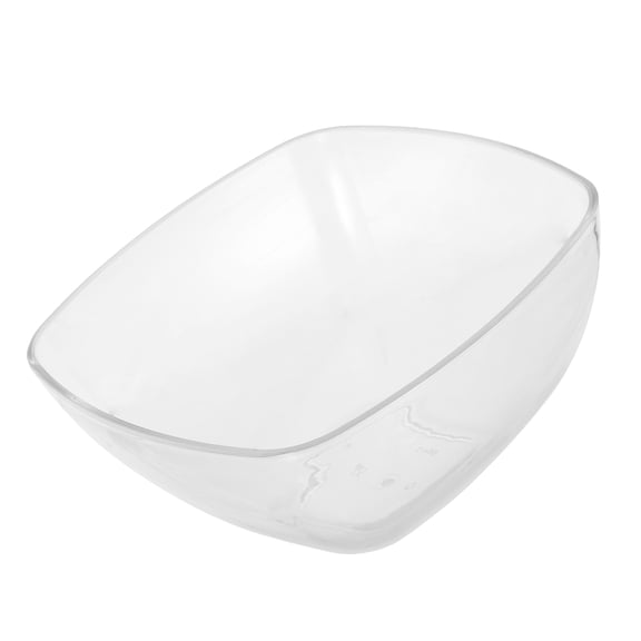 OUNONA 1Pcs Square Vegetable Bowl Clear Acrylic for Serving Fruit Gifting Housewarming