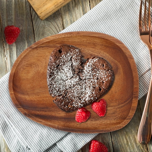 OUNONA 1Pcs Walnut Serving Plate Nuts Tray Side Dish Presentation For Friends