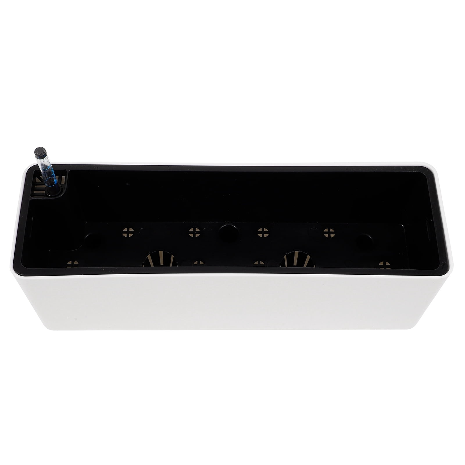 OUNONA Automatic Self-Watering Planter Pot Set in White for Indoor and Balcony Gardening, Home Plant