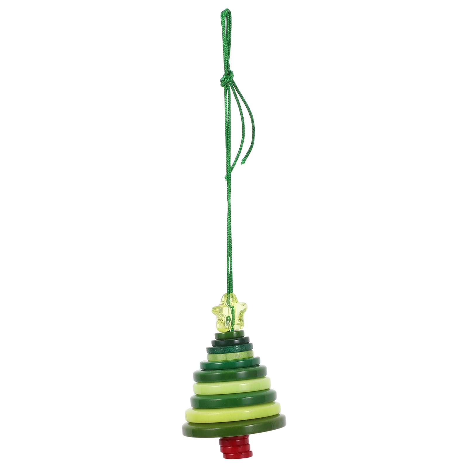 OUNONA Christmas Tree Ornament Kit, 1 Set Green Holiday Decorations for Crafting and Festive Season Fun