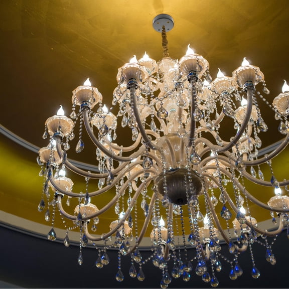 OUNONA 1Set Black Ceiling Cover Plate Chandelier Canopy Pendant Light Mounting Bracket for Home Lighting Fixtures