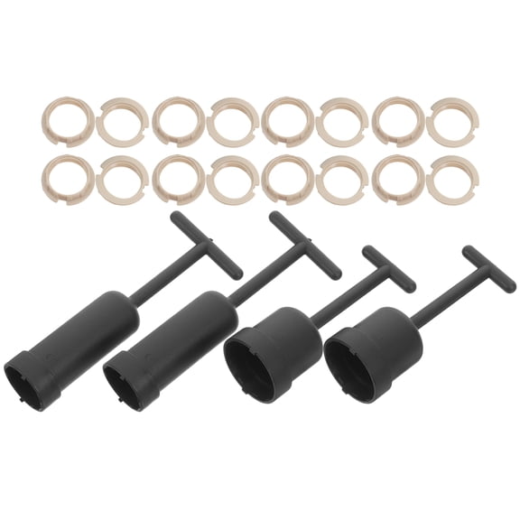 OUNONA 1Set Black Lamp Socket Fitting Ring Kit for Secure Lampshade Attachment