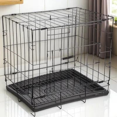 OUNONA Cat Cage Pet Cage Black Wire 1 Set
