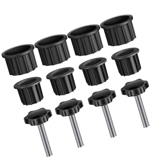 OUNONA 1Set Black Plastic Umbrella Base Plug Cap for Patio Umbrella Stand Replacement Parts