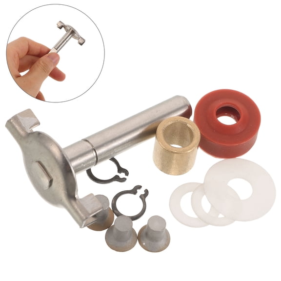 OUNONA 1Set Bread Machine Repair Kit Heat Resistant Plated Silver Bread Pan Shaft for Home Use