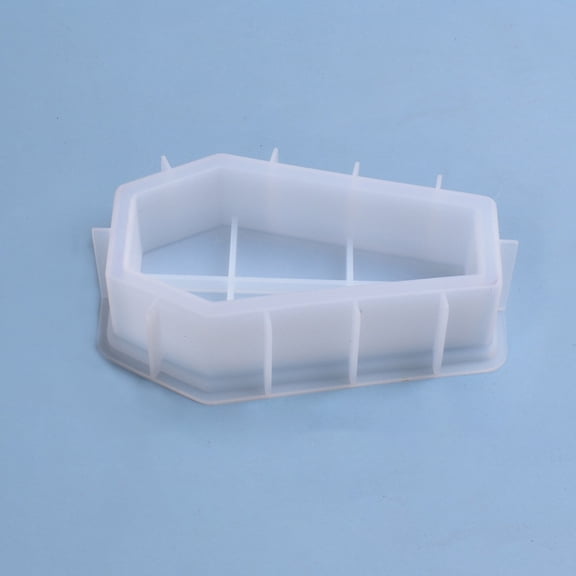 OUNONA Silicone Coffin Mold Set for Epoxy Resin Casting, Transparent Mold for Handmade Storage Box Crafting