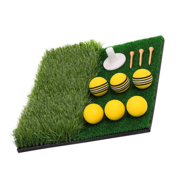 OUNONA 1Set Combined Long Short Grass Golfing Hitting Mat for True Lawn Simulation