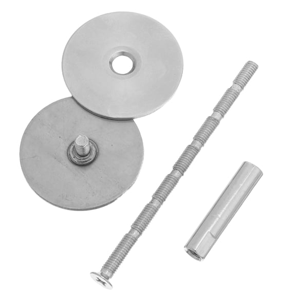 OUNONA 1Set Door Lock Cover Plate Stainless Steel Hole Plug for Deadbolt Latch and Keyhole