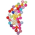 thumbnail image 1 of OUNONA Multi-Colored Acrylic Round Beads Set, Vibrant Colored Beads for Jewelry Making and Crafts, 1 Set, 1 of 5