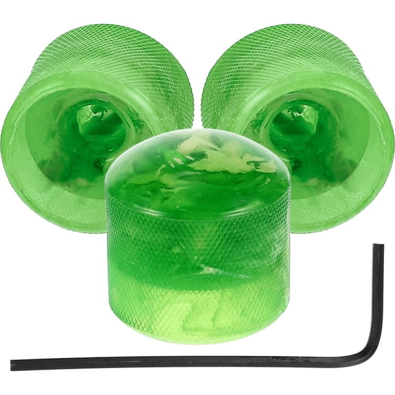 OUNONA 1Set Electric Guitar and Bass Plastic Volume Tone Control Knobs with Wrench Included