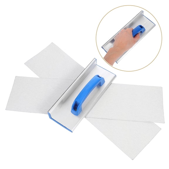 OUNONA 1Set Aluminum Alloy Sanding Tool for Drywall and Wood with Corner Sandpaper Holder