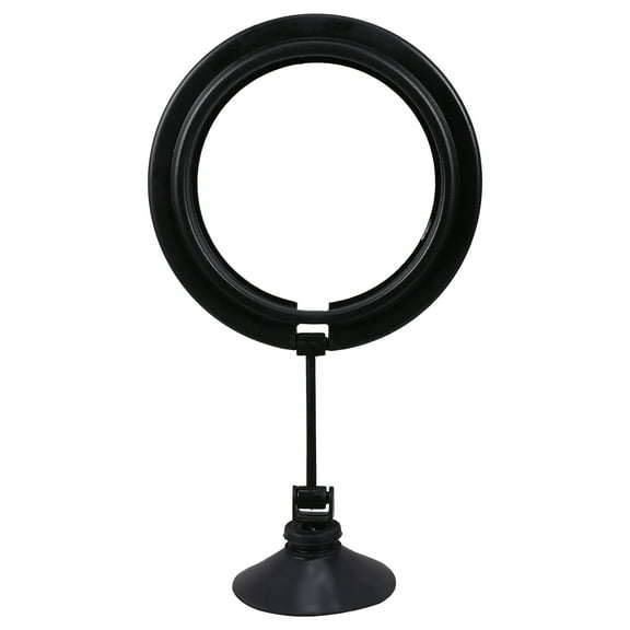 OUNONA 1Pc Durable Black Fish Feeding Circle Floating Feeder for Fish Tank