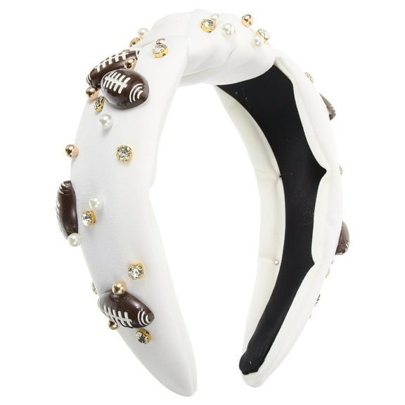 IFANLANDOR Rugby Football Headband White Cloth 1Pack 6.68X5.11X2.16In