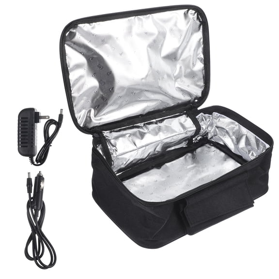 OUNONA 1Set Handheld Lunch Pail Black Thermal Bag for Work Office and Picnic