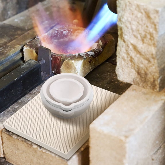 OUNONA High Temp Melting Furnace Kit with Crucible Pot for Metal Casting, Aluminum Refining, Foundry, and Jewelry Making