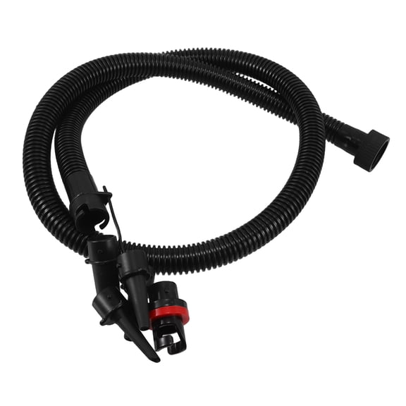 OUNONA Inflatable Air Pump Hose Kit, Black PVC, Universal Valve Adapter, Kayak Use, 1Set