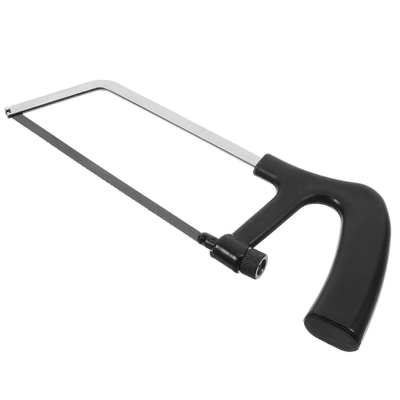OUNONA Lightweight Black Wood Hacksaw Set with Replaceable Blades for Cutting Wood, Plastic, and More Materials