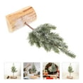 thumbnail image 1 of OUNONA 1Set Mini Artificial Snow Frost Trees 12x8x30cm White For Christmas 1Set, 1 of 8