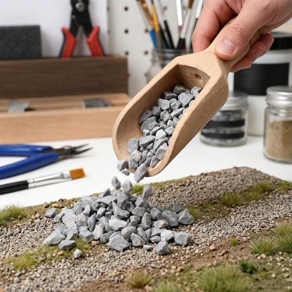 OUNONA Assorted Color Diorama Gravel Stones, Versatile Scale for Sand Table, Model Landscaping, Easy to Apply, 1 Set