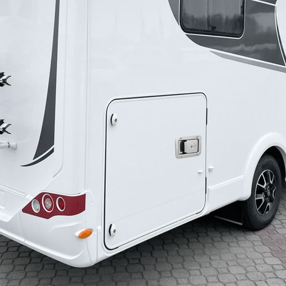 OUNONA Door Security Latch Paddle Handle Lock Stainless Steel Design 1Set