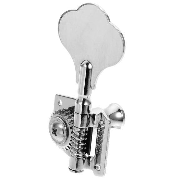 OUNONA 1Set Plated Silver Bass String Tuning Peg Strong Metal Body Durable Guitar Accessory